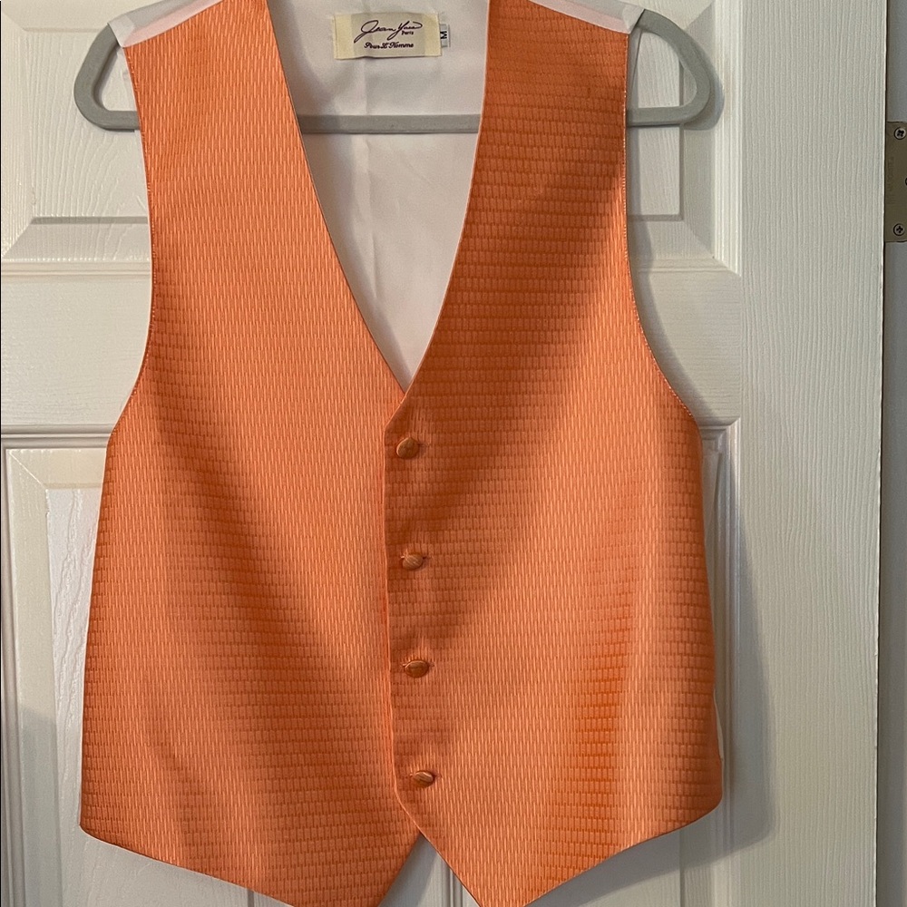 JEAN YVES Elegant Orange Men's Vest